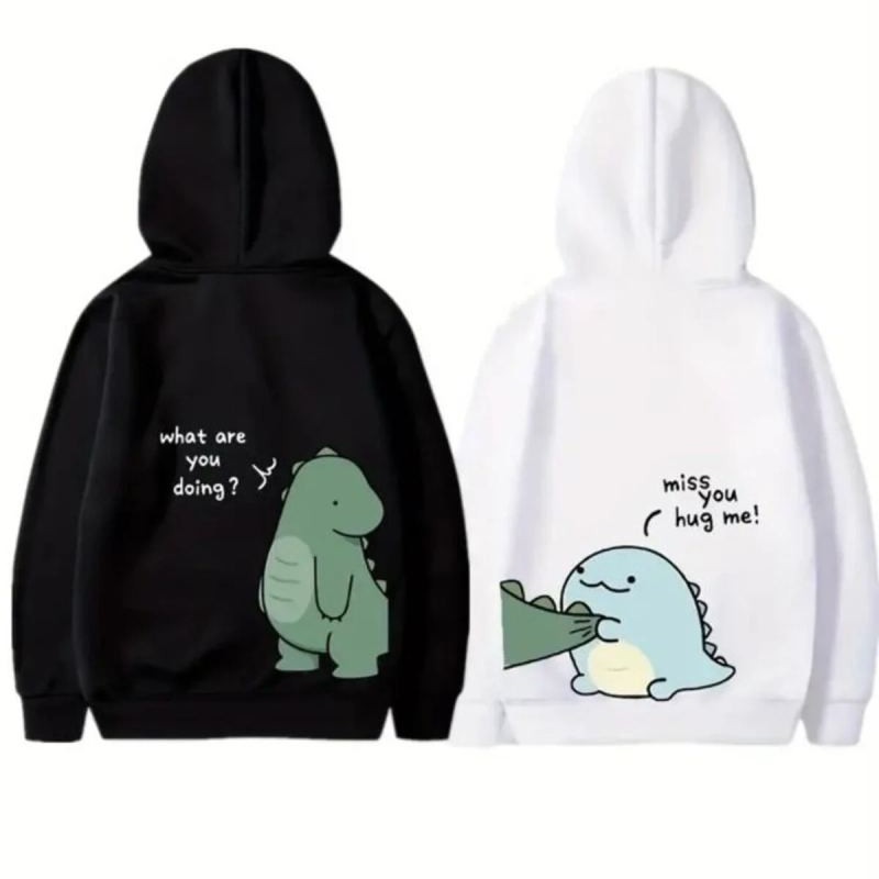 Sevgililer Günü Baskılı Oversize Kapüşonlu Sweatshirt Hoodie - Beyaz Sevgililer Günü Baskılı Oversize Kapüşonlu Sweatshirt Hoodie - Beyaz