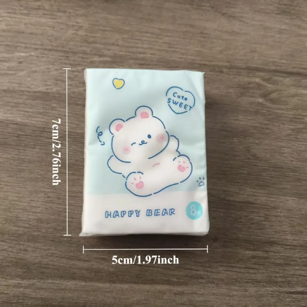 Sevimli Figürlü Çocuk Mendili 9'lu Paket Sevimli Figürlü Çocuk Mendili 9'lu Paket