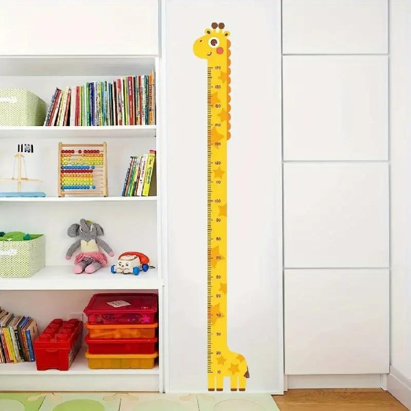 Sevimli Sarı Zürafa Boy Ölçüsü Sticker Sevimli Sarı Zürafa Boy Ölçüsü Sticker
