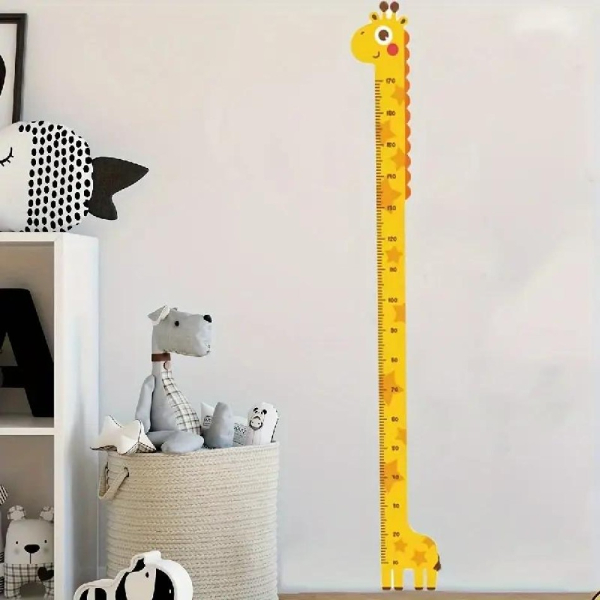 Sevimli Sarı Zürafa Boy Ölçüsü Sticker Sevimli Sarı Zürafa Boy Ölçüsü Sticker