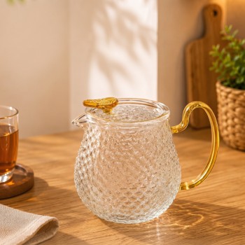 Şık Tasarımlı Cam Demlik - 550 ml - Borosilikat Cam Şık Tasarımlı Cam Demlik - 550 ml - Borosilikat Cam