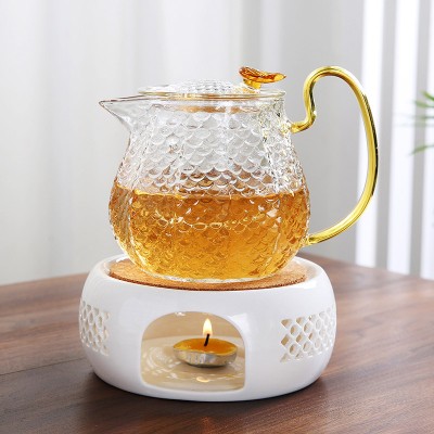 Şık Tasarımlı Cam Demlik - 550 ml - Borosilikat Cam Şık Tasarımlı Cam Demlik - 550 ml - Borosilikat Cam