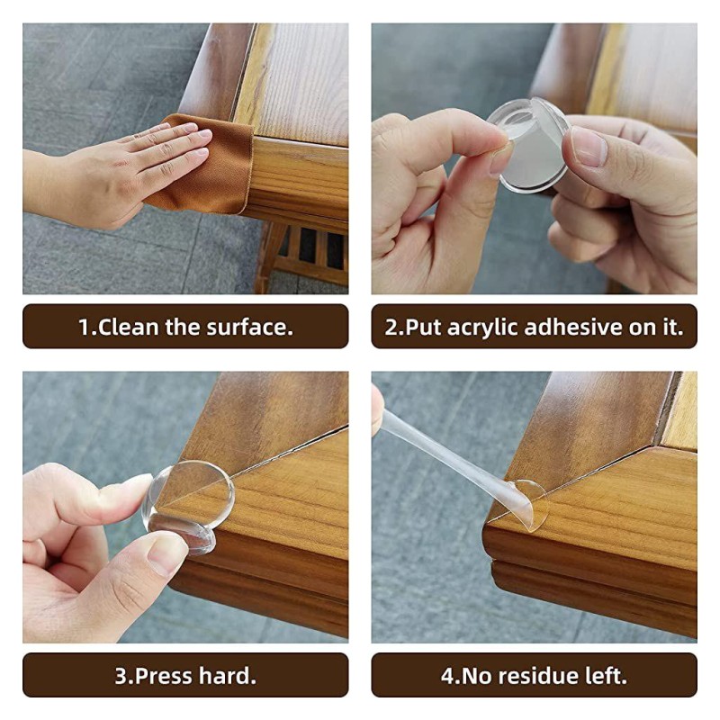 Silikon Şeffaf Masa Kenarı Köşe Koruması Silikon Şeffaf Masa Kenarı Köşe Koruması