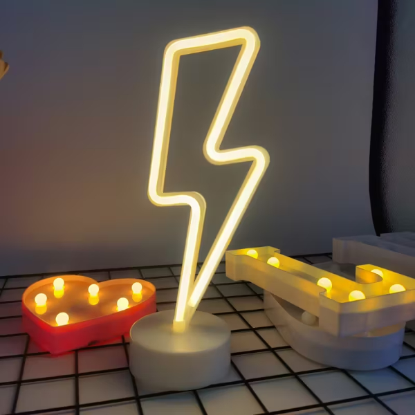Şimşek Neon LED Lamba Şimşek Neon LED Lamba