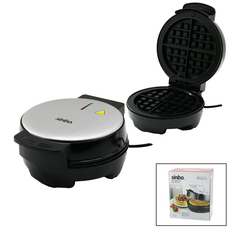 Sinbo Belçika Waffle Makinesi - 4 Waffle Kapasiteli - Yapışmaz Plaka Sinbo Belçika Waffle Makinesi - 4 Waffle Kapasiteli - Yapışmaz Plaka