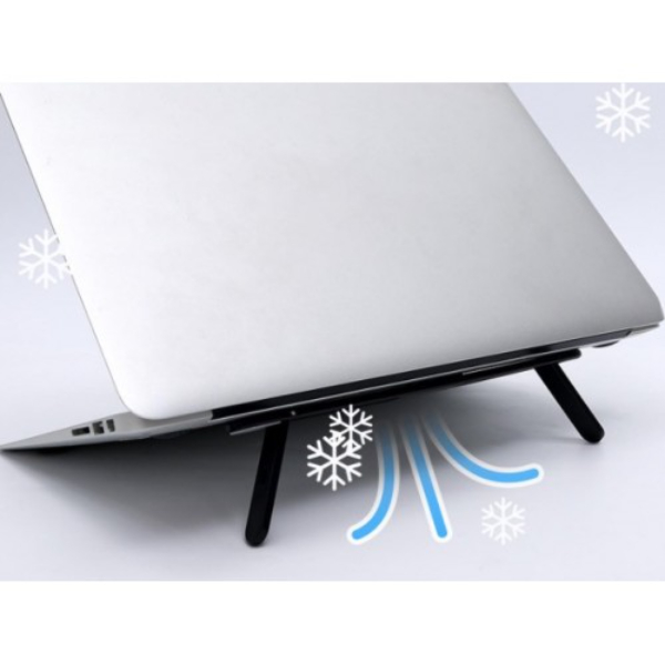 Siyah 2 Kademeli Katlanabilir ve Yapışkanlı Laptop Standı Siyah 2 Kademeli Katlanabilir ve Yapışkanlı Laptop Standı