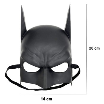 Siyah Çocuk Batman Maskesi Lastikli Siyah Çocuk Batman Maskesi Lastikli