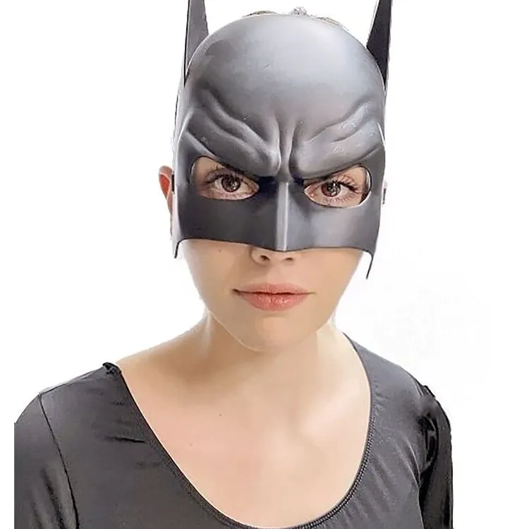Siyah Çocuk Batman Maskesi Lastikli Siyah Çocuk Batman Maskesi Lastikli