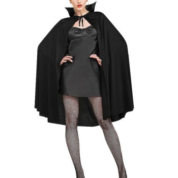 Siyah Renk Yakalı Halloween Pelerini 90 cm Siyah Renk Yakalı Halloween Pelerini 90 cm