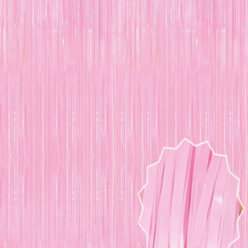 Soft Pembe Püsküllü Kapı Perdesi Soft Pembe Püsküllü Kapı Perdesi