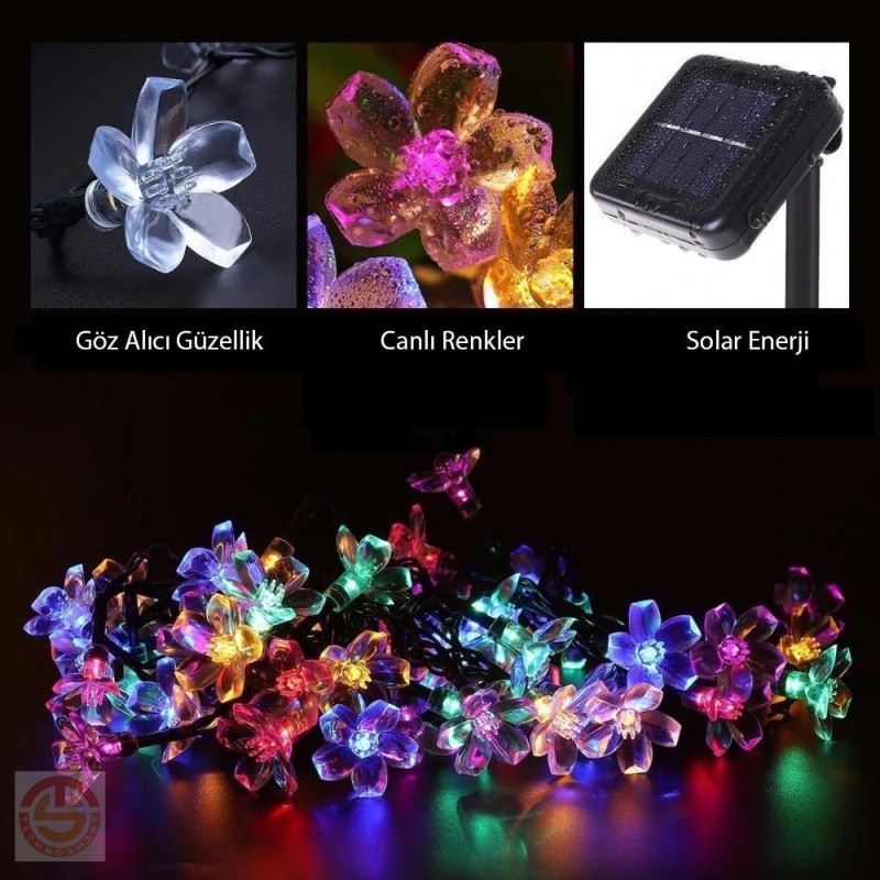 Solar 30 Ledli Çiçekli RGB Bahçe Aydınlatma Dekorasyon Güneş Enerjili Solar 30 Ledli Çiçekli RGB Bahçe Aydınlatma Dekorasyon Güneş Enerjili