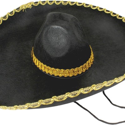 Sombrero Meksika Şapkası Altın Şeritli Yetişkin Boy Sombrero Meksika Şapkası Altın Şeritli Yetişkin Boy