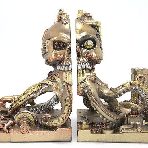 Steampunk Polyester Ahtapot Kitap Stoperi Steampunk Polyester Ahtapot Kitap Stoperi