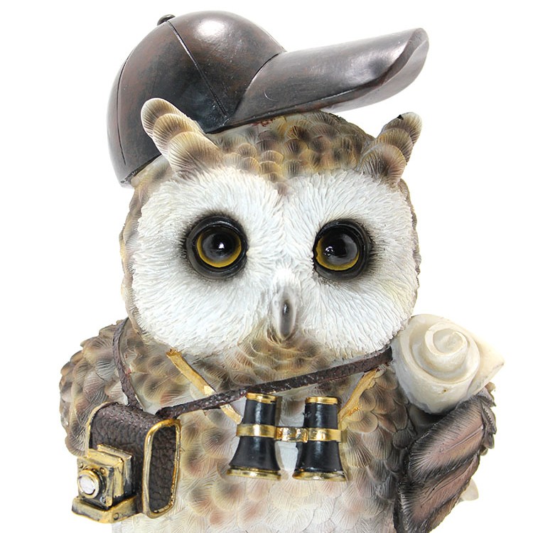 Steampunk Polyester Baykuş Figürü Model 2 Steampunk Polyester Baykuş Figürü Model 2