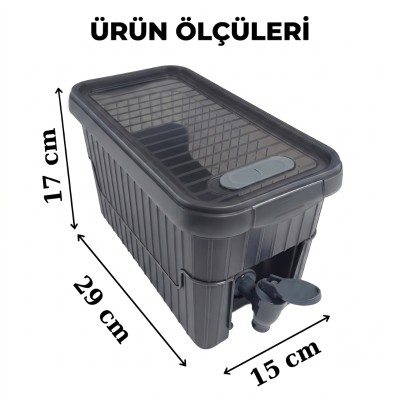 Su ve Meşrubat Sebili - Buzdolabı Uyumlu - Musluklu - Kapaklı Su ve Meşrubat Sebili - Buzdolabı Uyumlu - Musluklu - Kapaklı