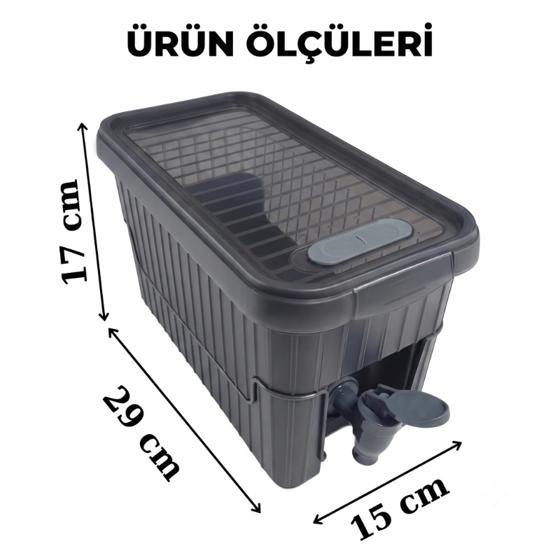 Su ve Meşrubat Sebili - Buzdolabı Uyumlu - Musluklu - Kapaklı Su ve Meşrubat Sebili - Buzdolabı Uyumlu - Musluklu - Kapaklı