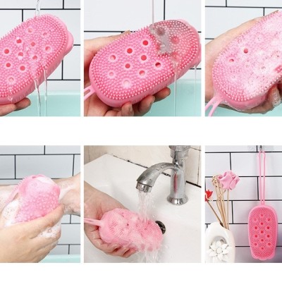 Süngerli Silikon Banyo Kesesi Süngerli Silikon Banyo Kesesi
