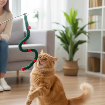 Süs Tasarımlı Kedi Oltası Süs Tasarımlı Kedi Oltası