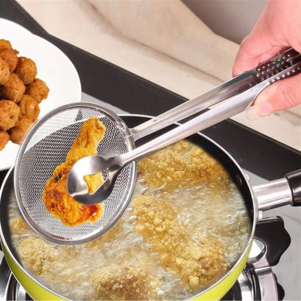 Süzgeçli Kevgirli Haşlama Kızartma Maşası Süzgeçli Kevgirli Haşlama Kızartma Maşası