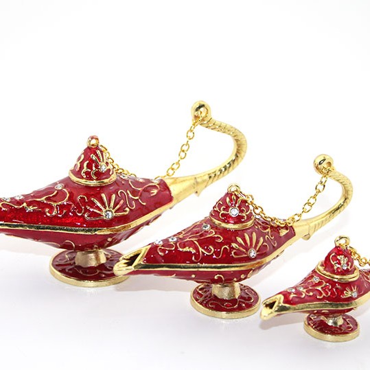 Swarovski Taşlı 3'lü Alaaddin Lambası Swarovski Taşlı 3'lü Alaaddin Lambası