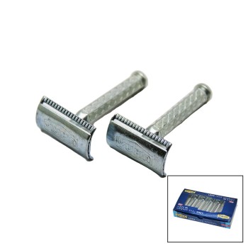 Tıraş Aparatı - Jilet Takmalı - Klasik Model - Metal Nikel Alaşımlı Tıraş Aparatı - Jilet Takmalı - Klasik Model - Metal Nikel Alaşımlı
