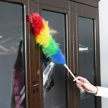 Toz Alma Fırçası - Renkli - Peluş Püsküllü - Pratik Toz Alma Fırçası - Renkli - Peluş Püsküllü - Pratik