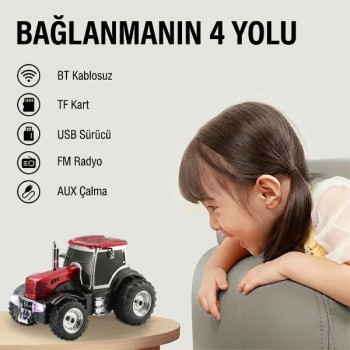 Traktör Tasarımlı Bluetooth Hoparlör Traktör Tasarımlı Bluetooth Hoparlör