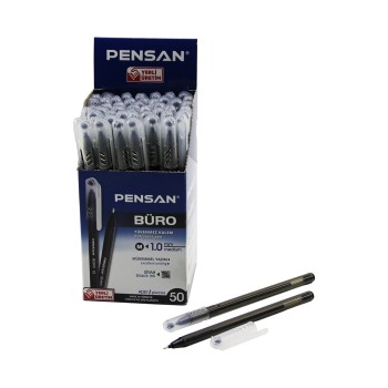 Tükenmez Kalem - Siyah Renk - 1.0 mm Medium Uç Tükenmez Kalem - Siyah Renk - 1.0 mm Medium Uç