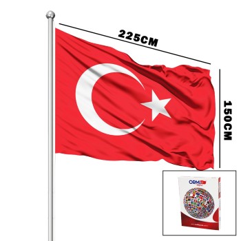 Türk Bayrağı - 150x225 cm - Alpaka Kumaş Türk Bayrağı - 150x225 cm - Alpaka Kumaş
