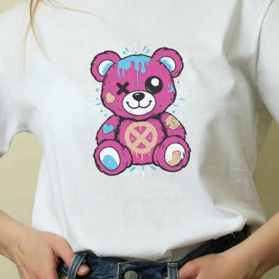 Unisex Oversize 24/1 Penye DTF Baskılı Tişört - DTF130 Unisex Oversize 24/1 Penye DTF Baskılı Tişört - DTF130