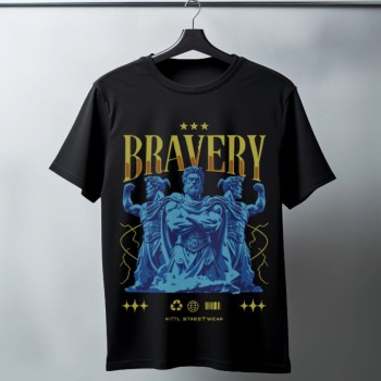 Unisex Oversize 24/1 Penye DTF Baskılı Tişört - DTF140