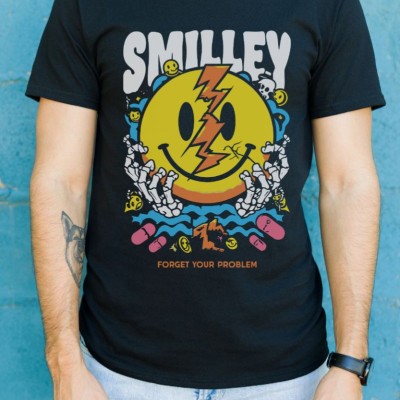 Unisex Oversize 24/1 Penye DTF Baskılı Tişört - DTF157 Unisex Oversize 24/1 Penye DTF Baskılı Tişört - DTF157