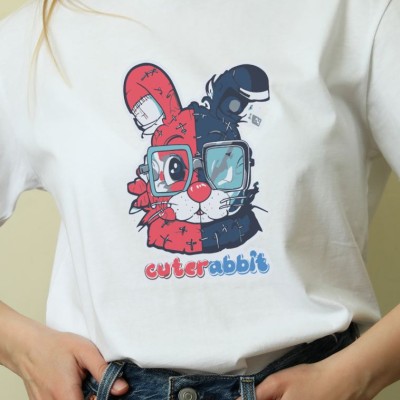 Unisex Oversize 24/1 Penye DTF Baskılı Tişört - DTF159 Unisex Oversize 24/1 Penye DTF Baskılı Tişört - DTF159