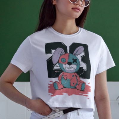 Unisex Oversize 24/1 Penye DTF Baskılı Tişört - DTF169 Unisex Oversize 24/1 Penye DTF Baskılı Tişört - DTF169