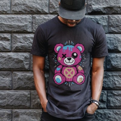 Unisex Oversize 24/1 Penye DTF Baskılı Tişört - DTF182 Unisex Oversize 24/1 Penye DTF Baskılı Tişört - DTF182