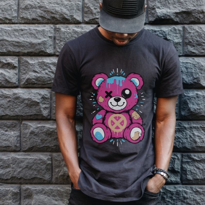 Unisex Oversize 24/1 Penye DTF Baskılı Tişört - DTF182 Unisex Oversize 24/1 Penye DTF Baskılı Tişört - DTF182