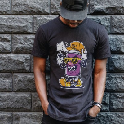 Unisex Oversize 24/1 Penye DTF Baskılı Tişört - DTF183 Unisex Oversize 24/1 Penye DTF Baskılı Tişört - DTF183