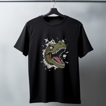 Unisex Oversize 24/1 Penye DTF Baskılı Tişört - DTF186