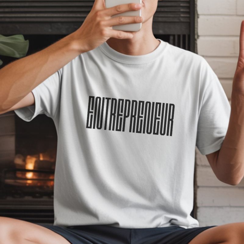 Unisex Oversize 24/1 Penye DTF Baskılı Tişört - DTF232