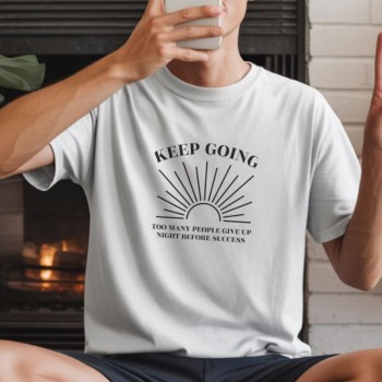 Unisex Oversize 24/1 Penye DTF Baskılı Tişört - DTF242
