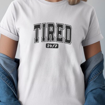Unisex Oversize 24/1 Penye DTF Baskılı Tişört - DTF262 Unisex Oversize 24/1 Penye DTF Baskılı Tişört - DTF262