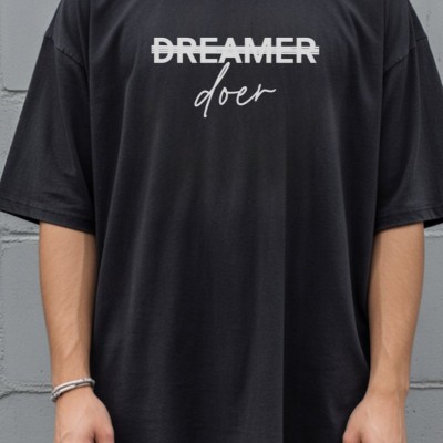 Unisex Oversize 24/1 Penye DTF Baskılı Tişört - DTF292 Unisex Oversize 24/1 Penye DTF Baskılı Tişört - DTF292