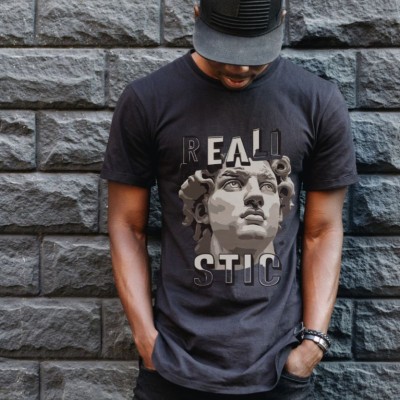 Unisex Oversize 24/1 Penye DTF Baskılı Tişört - DTF70 Unisex Oversize 24/1 Penye DTF Baskılı Tişört - DTF70