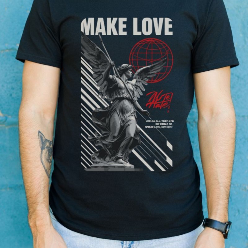 Unisex Oversize 24/1 Penye DTF Baskılı Tişört - DTF78 Unisex Oversize 24/1 Penye DTF Baskılı Tişört - DTF78