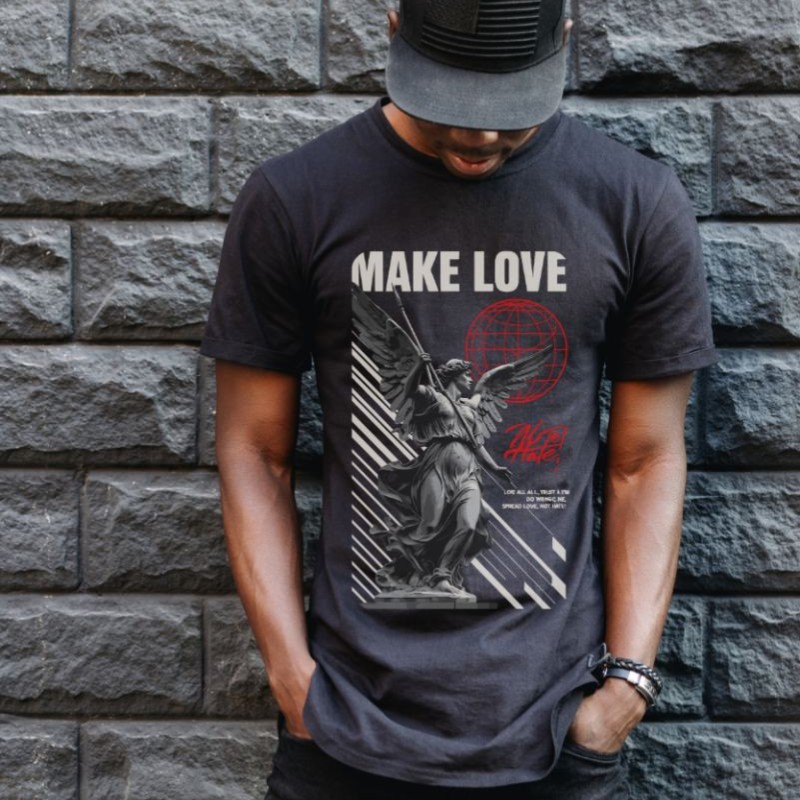 Unisex Oversize 24/1 Penye DTF Baskılı Tişört - DTF78 Unisex Oversize 24/1 Penye DTF Baskılı Tişört - DTF78