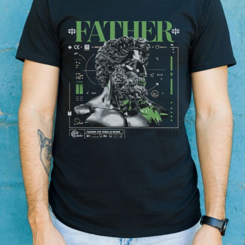 Unisex Oversize 24/1 Penye DTF Baskılı Tişört - DTF84 Unisex Oversize 24/1 Penye DTF Baskılı Tişört - DTF84