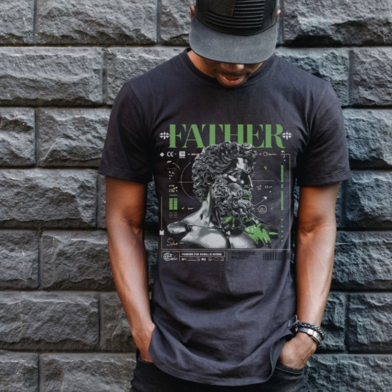 Unisex Oversize 24/1 Penye DTF Baskılı Tişört - DTF84 Unisex Oversize 24/1 Penye DTF Baskılı Tişört - DTF84