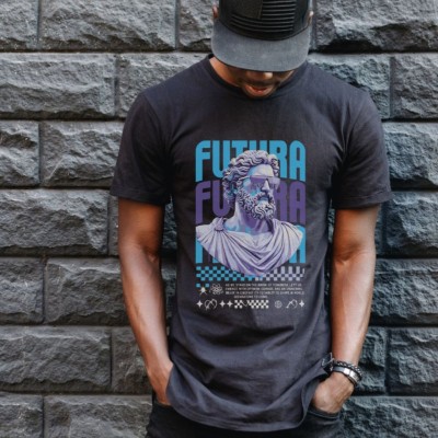 Unisex Oversize 24/1 Penye DTF Baskılı Tişört - DTF85 Unisex Oversize 24/1 Penye DTF Baskılı Tişört - DTF85