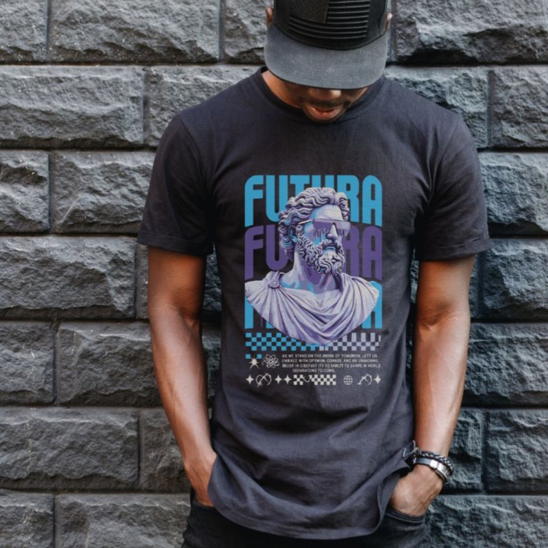 Unisex Oversize 24/1 Penye DTF Baskılı Tişört - DTF85 Unisex Oversize 24/1 Penye DTF Baskılı Tişört - DTF85
