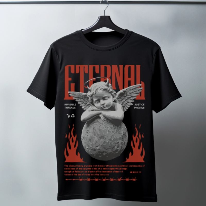 Unisex Oversize 24/1 Penye DTF Baskılı Tişört - DTF86 Unisex Oversize 24/1 Penye DTF Baskılı Tişört - DTF86